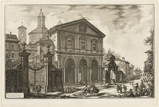 View of the Basilica of San Sebastiano fuori delle mura [St. Sebastian outside the Walls] on the Appian Way, from Views of Rome