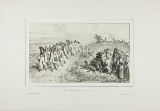Hungarian Children Going to School