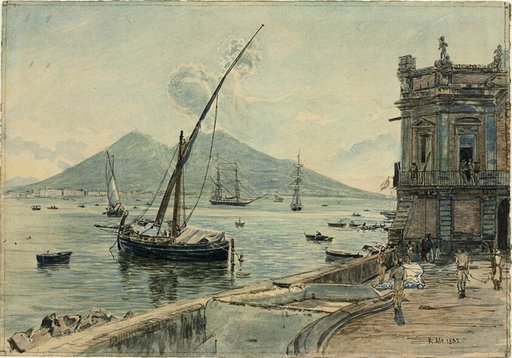 Naples with Mt. Vesuvius