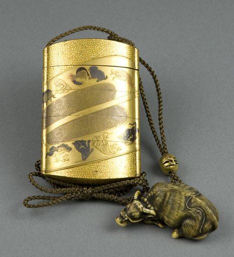 Inro Decorated with the Animals of the Zodiac