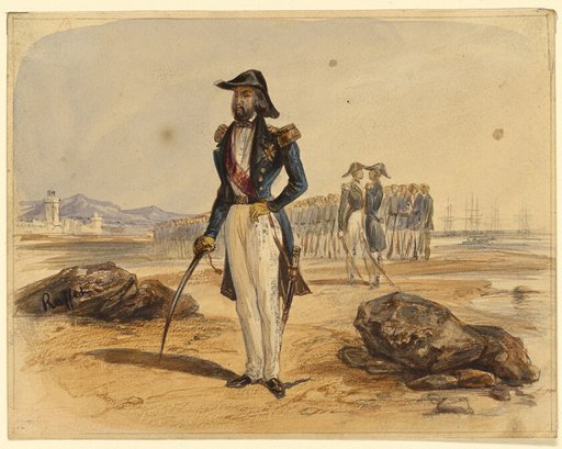 General with Troops in Background