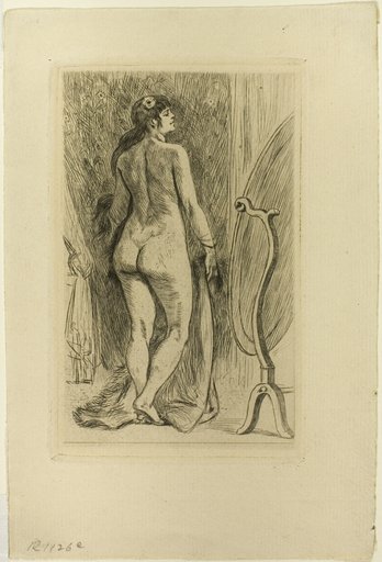 Standing Woman with a Fur