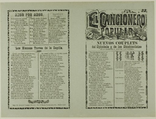 El cancionero popular, no. 22 (The Popular Songbook, No. 22)