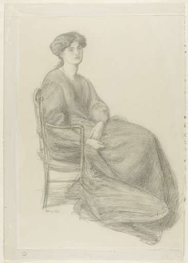 Mrs. William Morris Seated in Chair