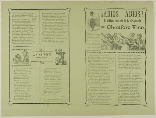 ¡Adiós, adiós! El último corrido de la despedida de Chonforo Vico (Goodbye, Goodbye! The Last Ballad of Chonforo Vico's Farewell)
