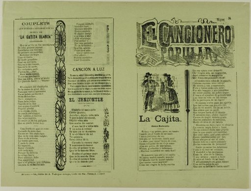 El cancionero popular, num. 8 (The Popular Songbook, No. 8)