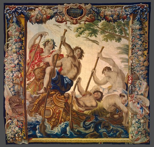 Caesar Embarks by Boat to Join His Army from The Story of Caesar and Cleopatra
