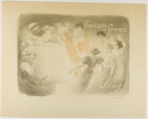 Chansons de femmes, cover for a book by Paul Delmet