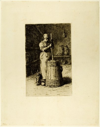 A Woman Churning