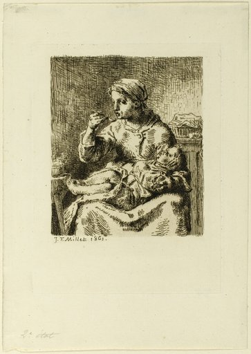 Woman Feeding Her Child