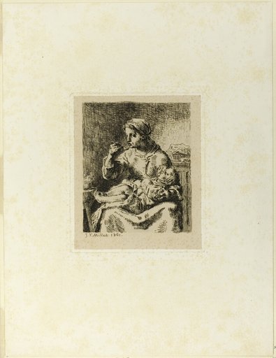 Woman Feeding Her Child