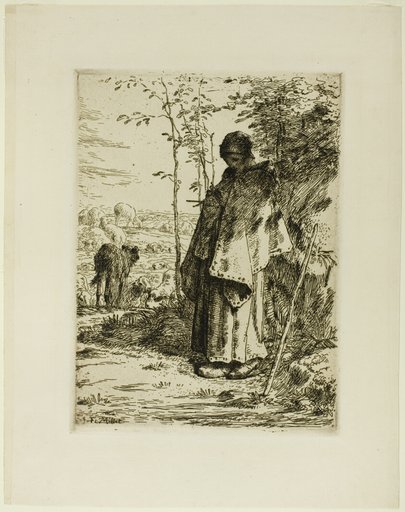 The Shepherdess Knitting
