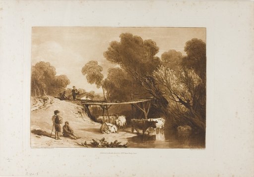 Bridge and Cows, plate 2 from Liber Studiorum