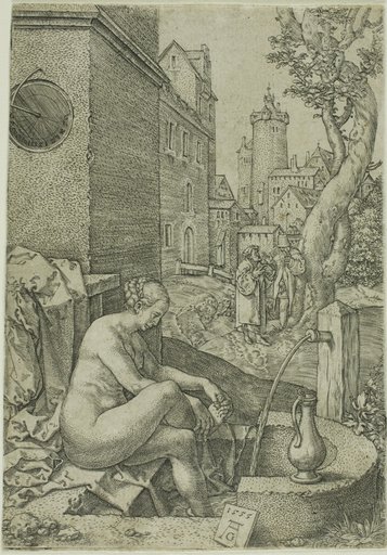 Susanna Surprised by the Elders, from The Story of Susanna