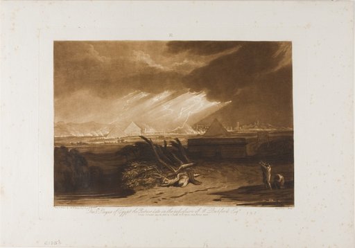 The Fifth Plague of Egypt, plate 16 from LIber Studiorum
