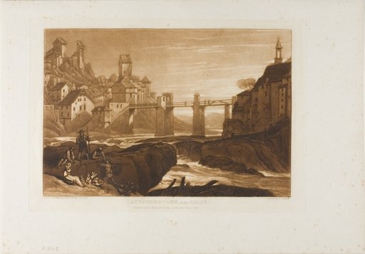 Lauffenbourgh on the Rhine, plate 31 from Liber Studiorum