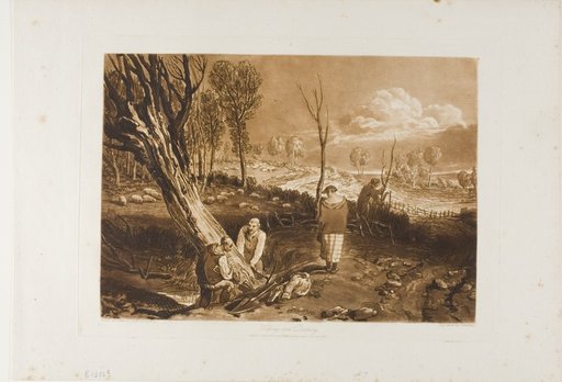 Hedging and Ditching, plate 47 from Liber Studiorum