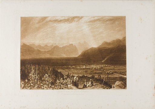 Chain of Alps from Grenoble to Chamberi, plate 40 from Liber Studiorum