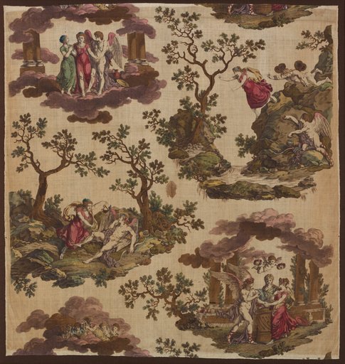 Psyche et L'Armour (The Story of Cupid and Psyche) (Furnishing Fabric)