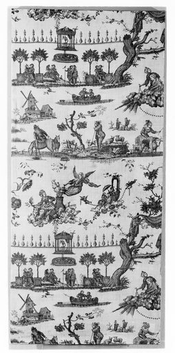 Le Temple de L'Amour (The Temple of Love) (Furnishing Fabric)