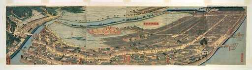 Revised Panoramic View of Yokohama (Saikai Yokohama fukei)
