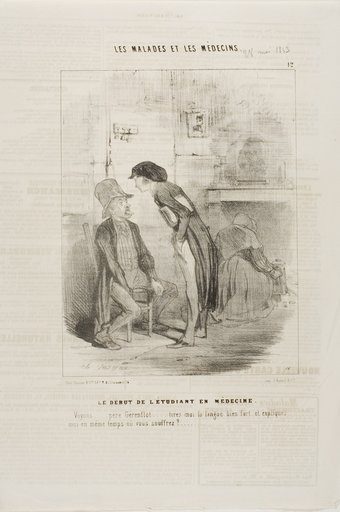 A Medical Student Starting Out (plate 12)