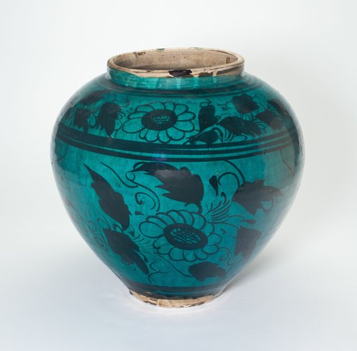 Vase with Stylized Flowers