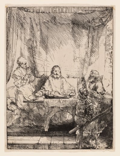 Christ at Emmaus: The Larger Plate