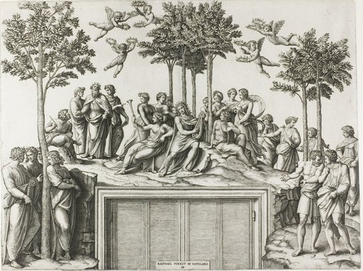Apollo on Parnassus, Surrounded by the Muses and Poets