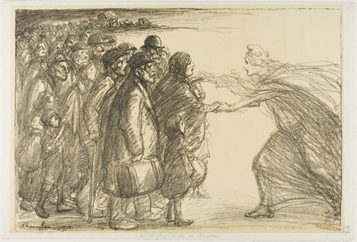 Refugees from the Meuse