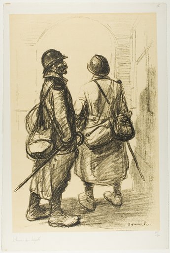 The Hour of Departure, plate twenty-six from Actualités