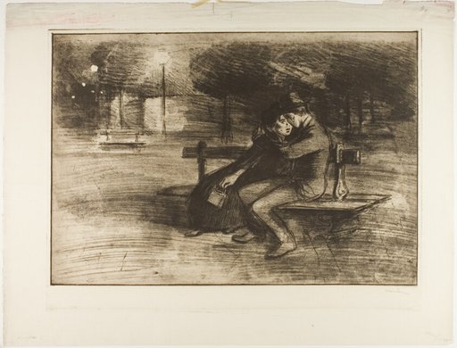 Lovers on a Bench