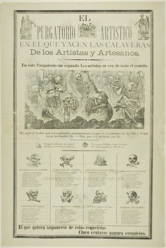 The Artistic Purgatory, Wherein Sprawl the Calaveras of Artists and Artisans