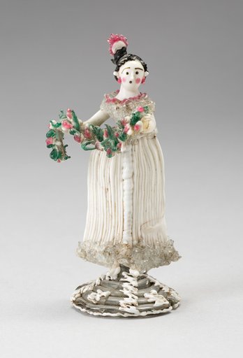 Girl Holding a Garland