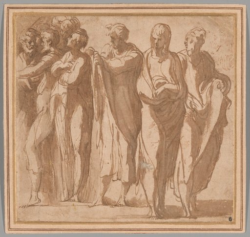 Group of Nine Standing Figures