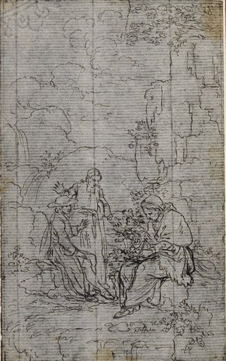 Study for Vignette in Abbé Dinouart's "Vie du Venerable don Juan de Palafox", p. 391