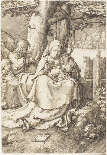 The Virgin and Child with Two Angels