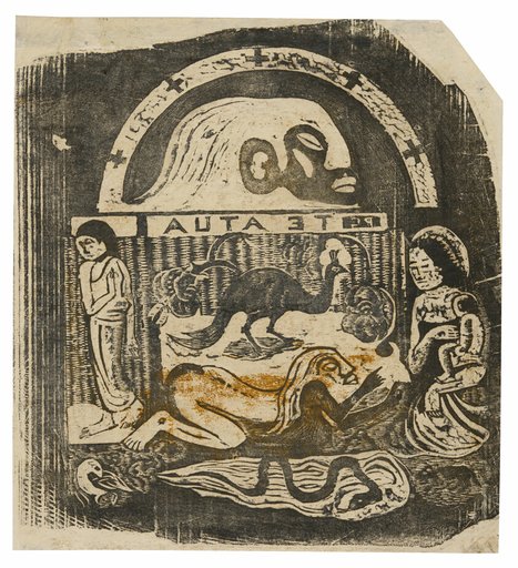 Te atua (The God), from the Suite of Late Wood-Block Prints