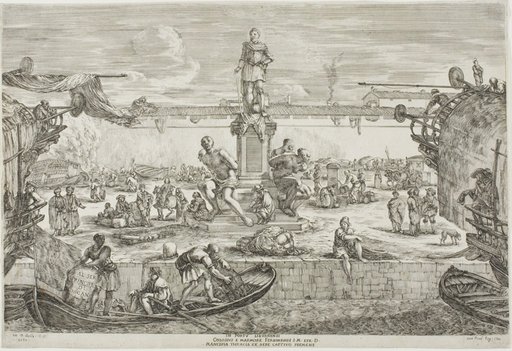 Statue of Ferdinand I, Grand Duke of Tuscany, from Views of the Port of Livorno