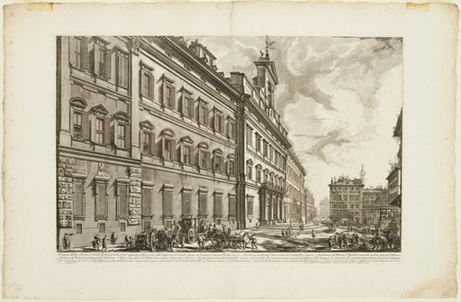 View of the Palazzo di Montecitorio, from Views of Rome