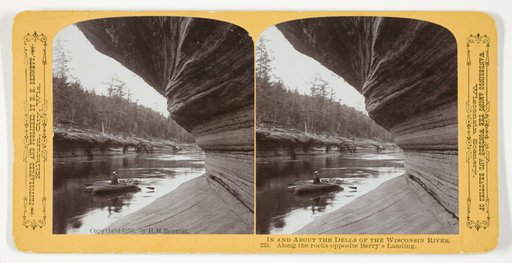 Along the Rocks Opposite Berry's Landing, No. 233 from the series "In and About the Dells of the Wisconsin River"