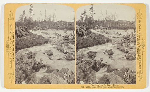At the Head of the Falls above Thompson, No. 1801 from the series "Dells of the St. Louis River"