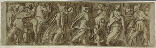 Sabines Crossing the River Tiber to Attend the Roman Games