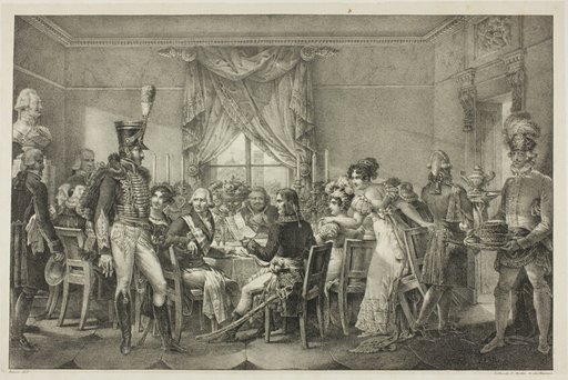 Napoleon at the Palace of the Grand Duke in Florence, plate thirteen from The Political and Military Life of Napoleon