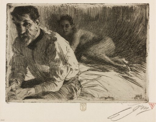 Augustus Saint Gaudens II (Saint Gaudens and his model)