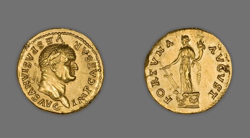 Aureus (Coin) Portraying Emperor Vespasian