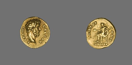 Aureus (Coin) Portraying Lucius Aelius Caesar