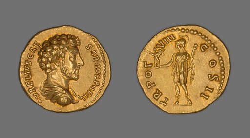 Aureus (Coin) Portraying Marcus Aurelius