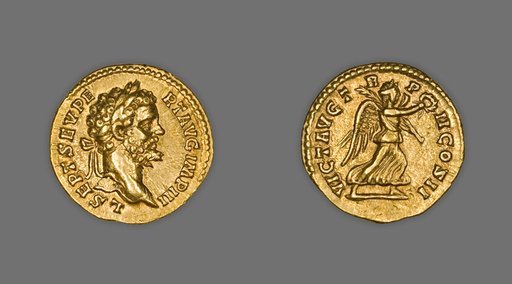 Aureus (Coin) Portraying Emperor Septimus Severus