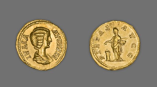 Aureus (Coin) Portraying Empress Julia Domna